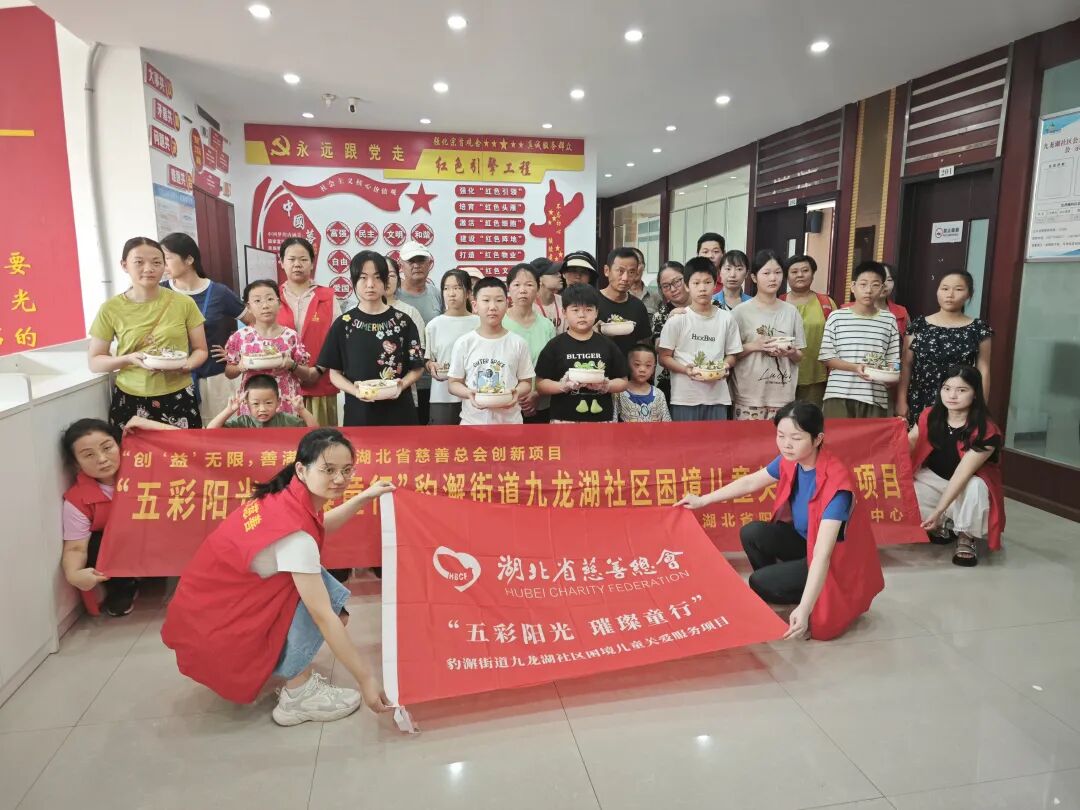 阳光慈善“五彩阳光 璀璨童行”走进豹澥街道九龙湖社区开展关爱困境儿童项目圆满完成